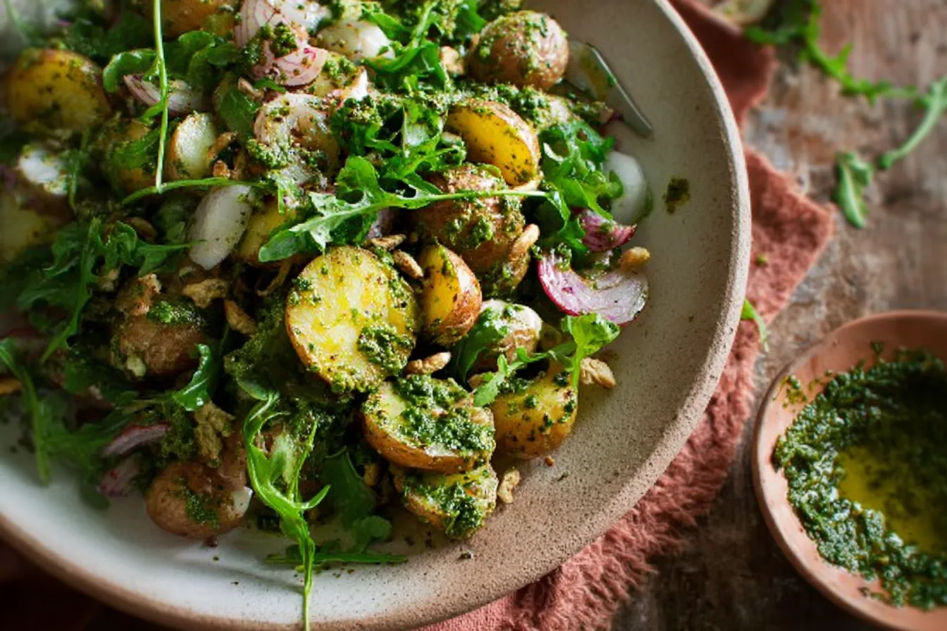 Arugula Pesto Potato Salad