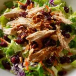 Asian Chicken Cranberry Salad in a Bowl