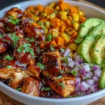 Delicious BBQ Chicken Sweet Potato Bowl