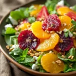 Bright Spring Salad with Citrus Vinaigrette in a Bowl