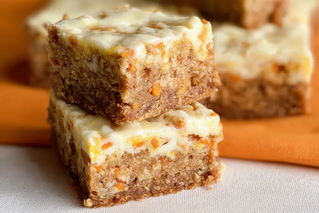 Delicious Carrot Cake Bars with Cream Cheese Frosting