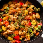 Chicken and Vegetables Skillet - Low Carb Delight