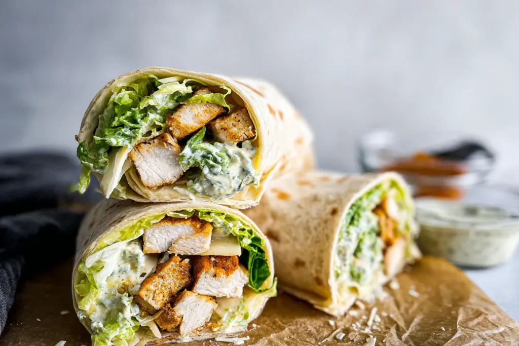 Chicken Caesar Wrap Ready to Enjoy