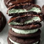 Chocolate Mint Cookies Freshly Baked and Ready to Enjoy