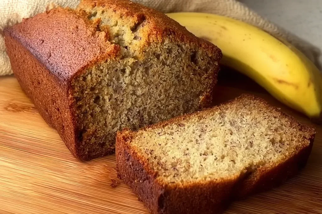 Classic Bread Machine Banana Bread Freshly Baked