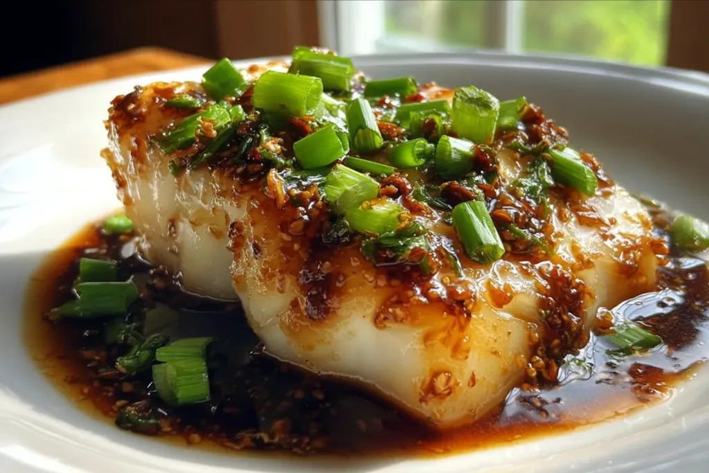 Savory Cod with Ginger Soy Glaze