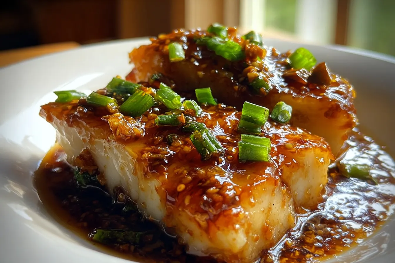 Cod Ginger Soy Glaze 