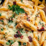 Crack Chicken Penne Served in a Bowl