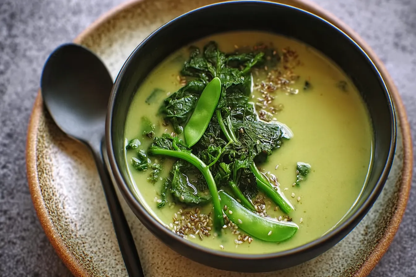 Creamy Spring Greens Soup