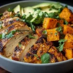 Delicious Grilled Chicken & Sweet Potato Bowl Ready to Enjoy