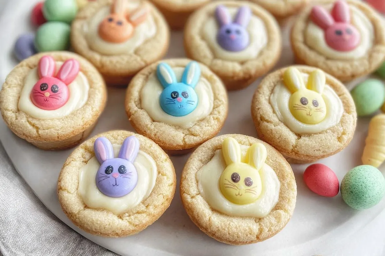 Easter Bunny Sugar Cookie Cups 