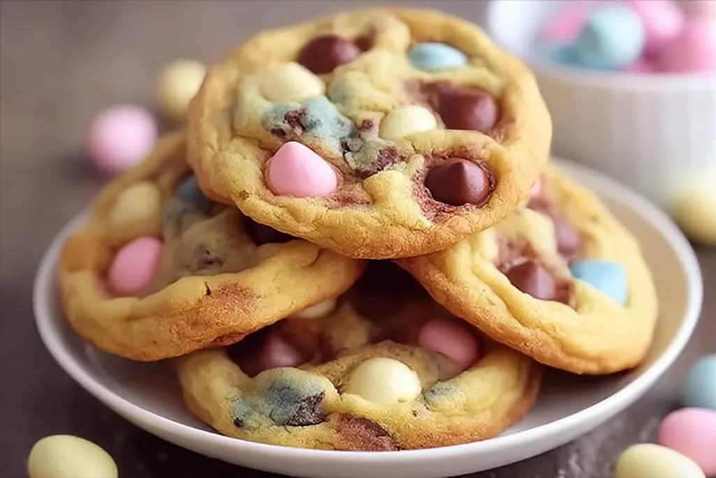 Easter Chocolate Chip Cookies Freshly Baked