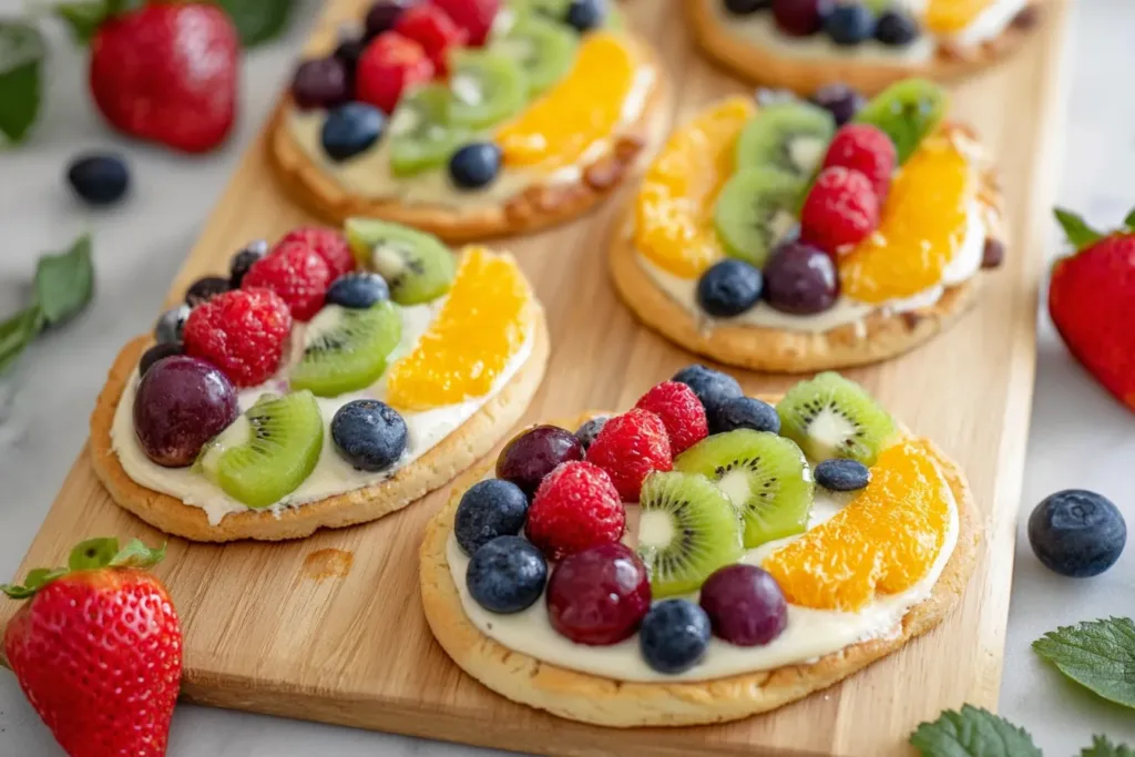 Easter Egg Fruit Pizzas Ready for Spring Celebrations