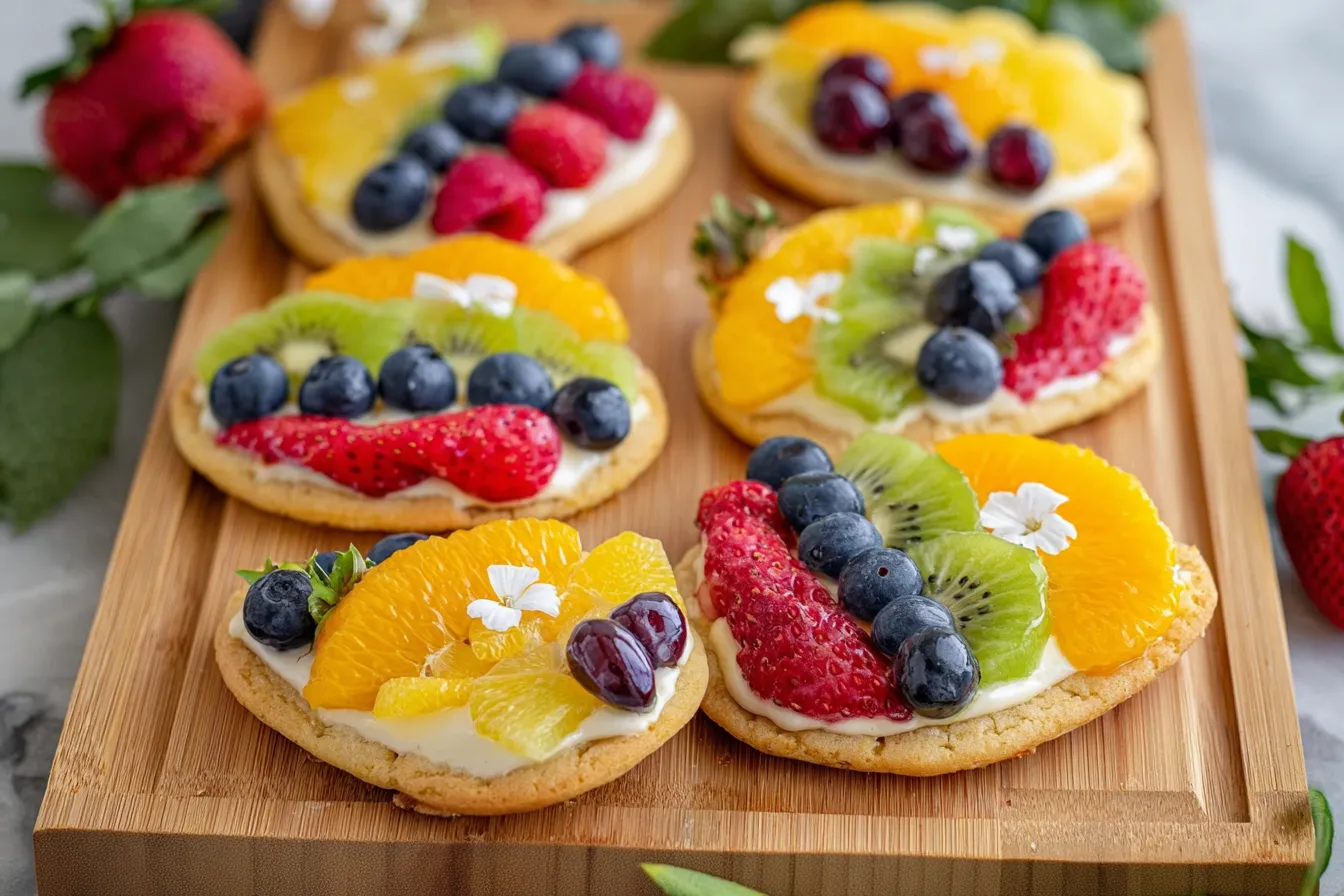Easter Egg Fruit Pizzas 