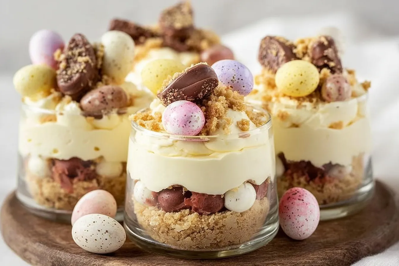 Easter Mini Cheesecakes {No Bake} – Deliciously Easy Treats 4 Easter Mini Cheesecakes {No Bake}