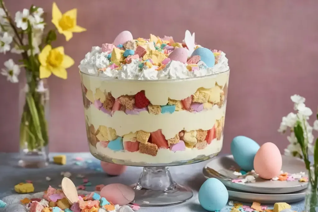 Easter Trifle Dessert Layers in a Glass