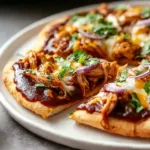 Tasty Easy BBQ Chicken Flatbread Ready to Serve