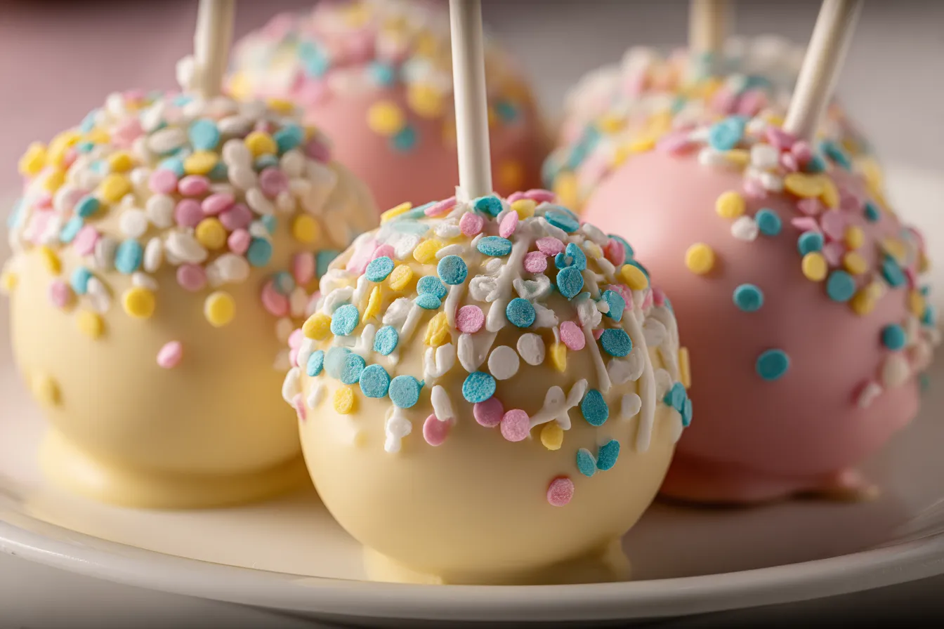 Easy Easter Funfetti Cake Pops