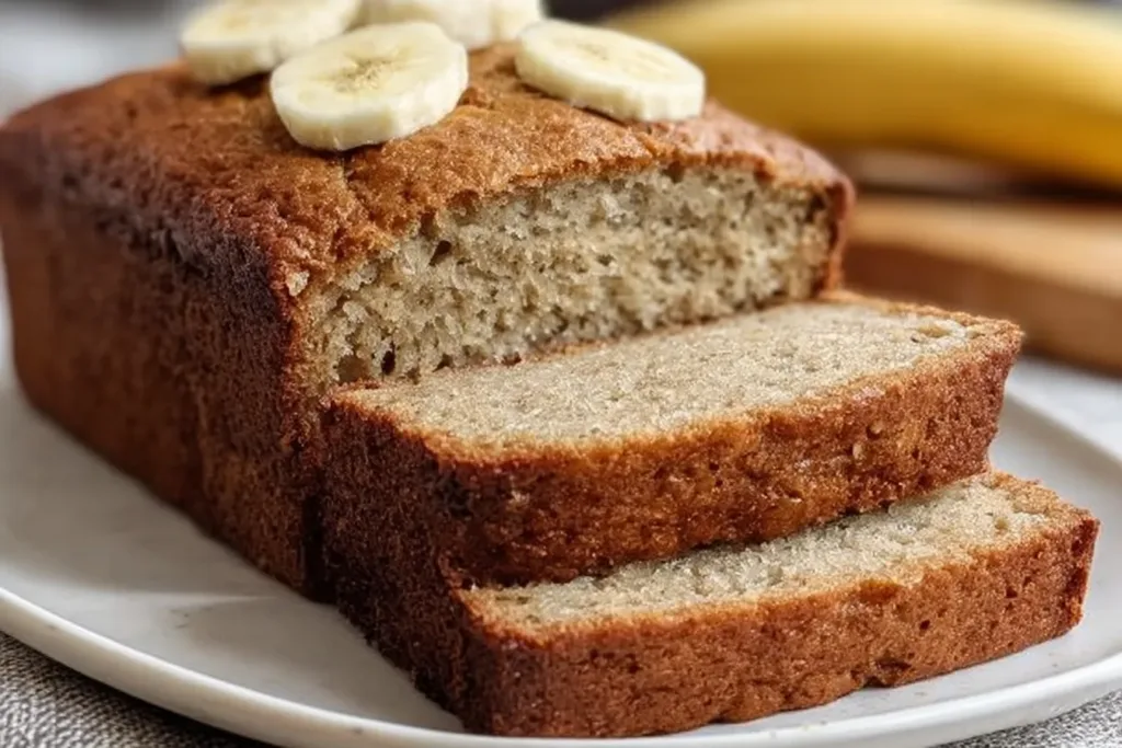 Delicious Easy Foolproof Banana Bread Quick Loaf Freshly Baked