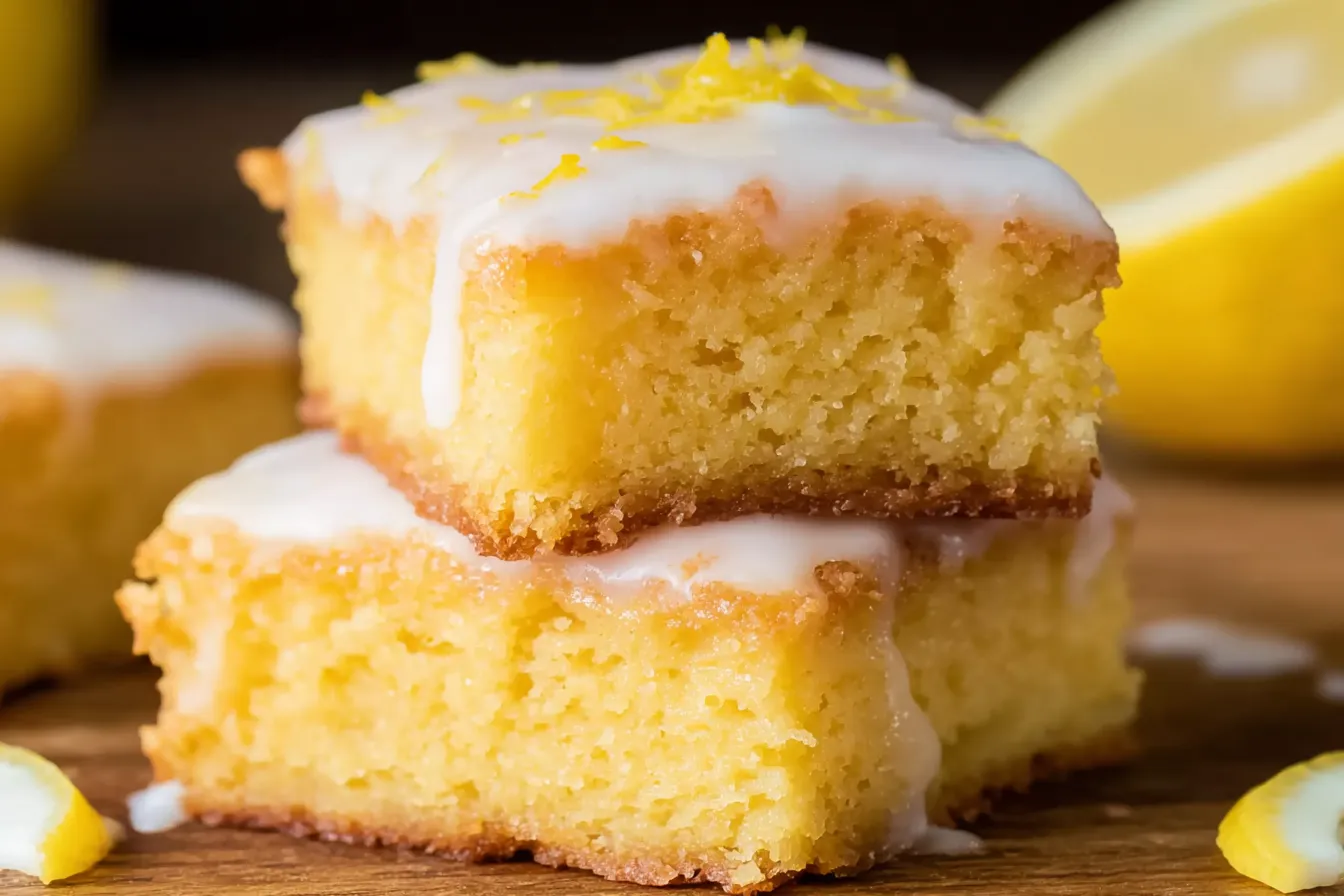 Easy Lemon Brownies Recipe 