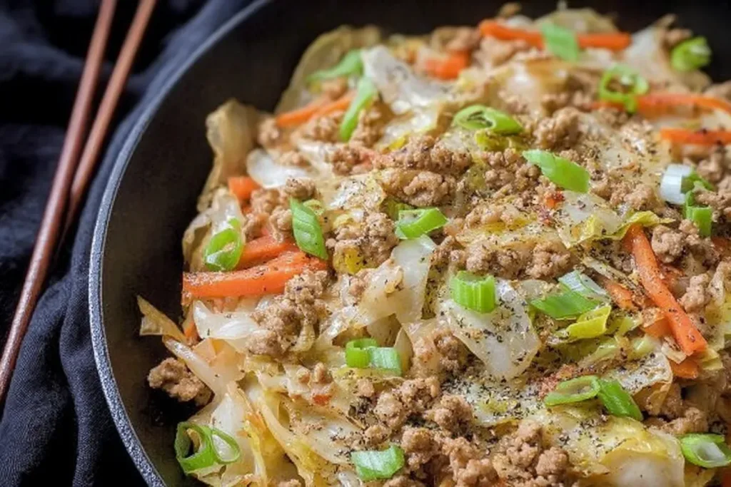 Egg Roll in a Bowl (One-Skillet, Keto) - Healthy Dinner Idea