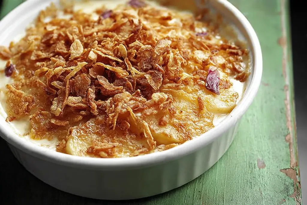 Delicious French Onion Scalloped Potatoes Plated