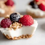 Frozen Yogurt Granola Cups in a Bowl