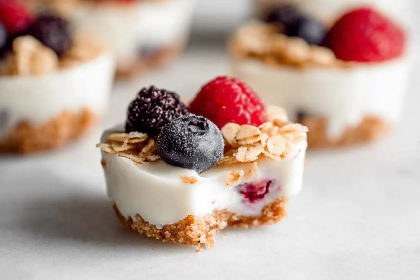 Frozen Yogurt Granola Cups