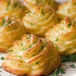 Garlic Parmesan Duchess Potatoes – Elegant Side Dish