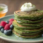 Colorful Green Pancakes