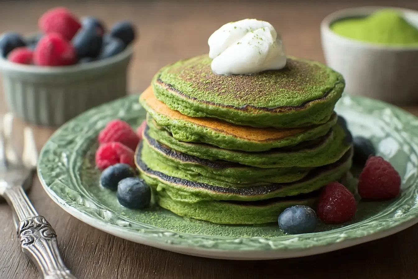 Green Pancakes Recipe: Start Your Day with a Healthy Twist 4 Green Pancakes Recipe