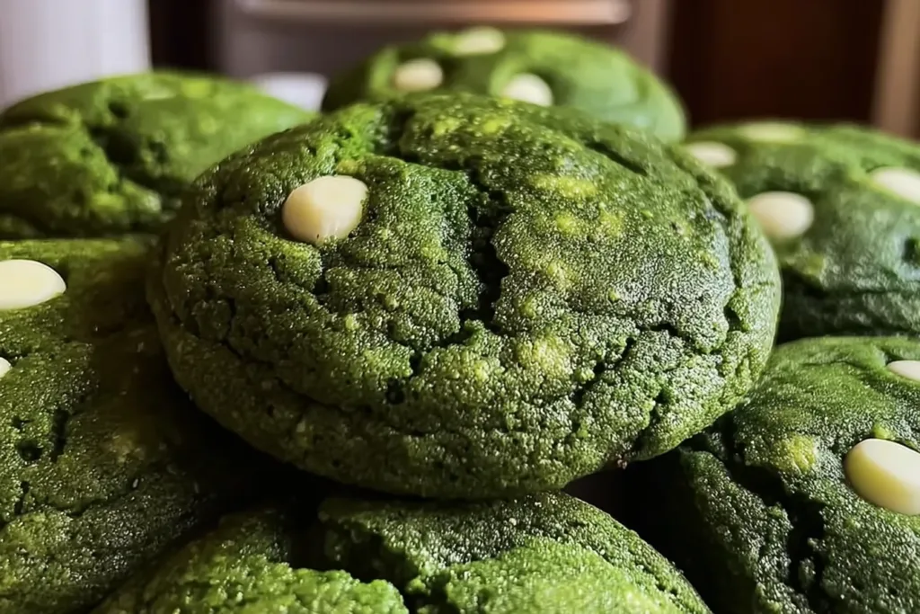 Green Velvet Cookies Freshly Baked and Ready to Enjoy!
