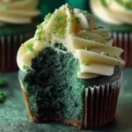 Green Velvet Cupcakes Freshly Baked