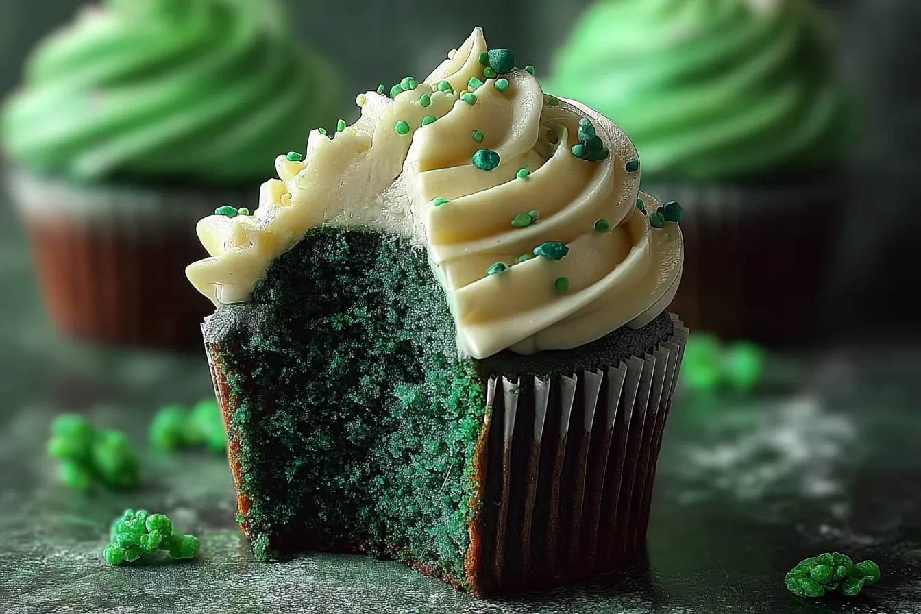 Green Velvet Cupcakes 