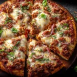 Ground Chicken Pizza Crust Fresh Out of the Oven