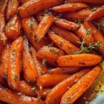 Honey Roasted Carrots Served Fresh on a Plate