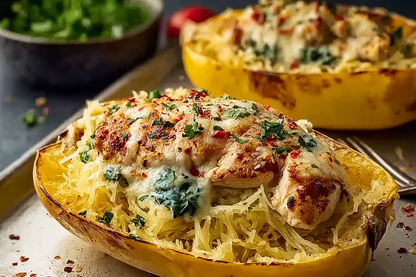 Irresistible Chicken Spaghetti Squash
