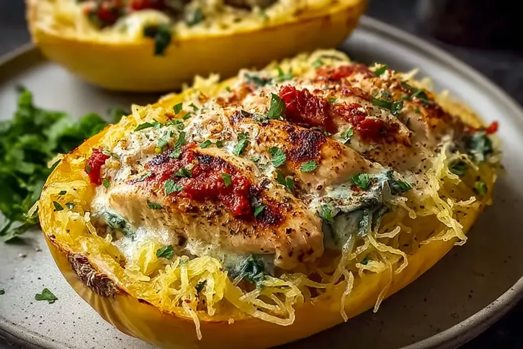 Irresistible Chicken Spaghetti Squash