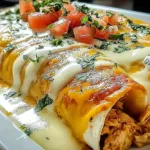 Irresistible Queso Chicken Enchiladas Ready to Serve