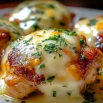 Irresistibly Easy Keto Baked Cheesy Ranch Chicken Thighs on a Platter