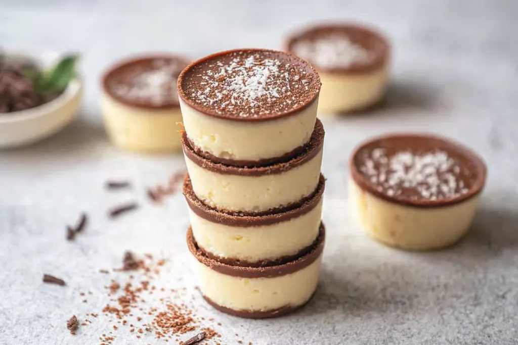 Keto Cheesecake Fat Bombs Served in a Clear Bowl