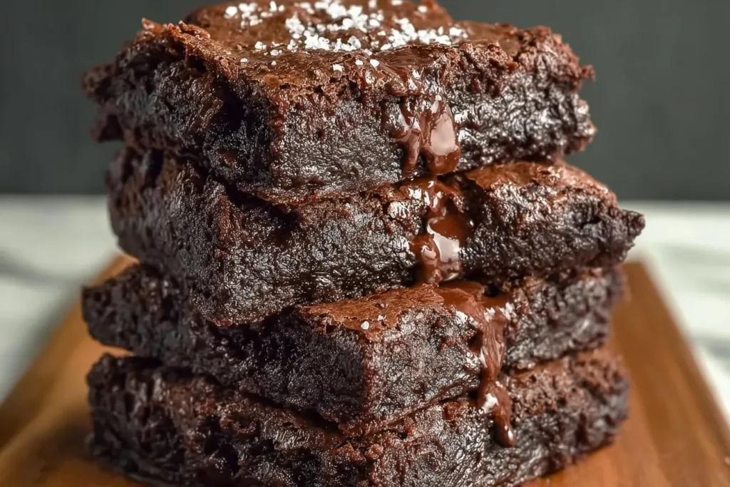 Low Calorie Greek Yogurt Brownies Freshly Baked