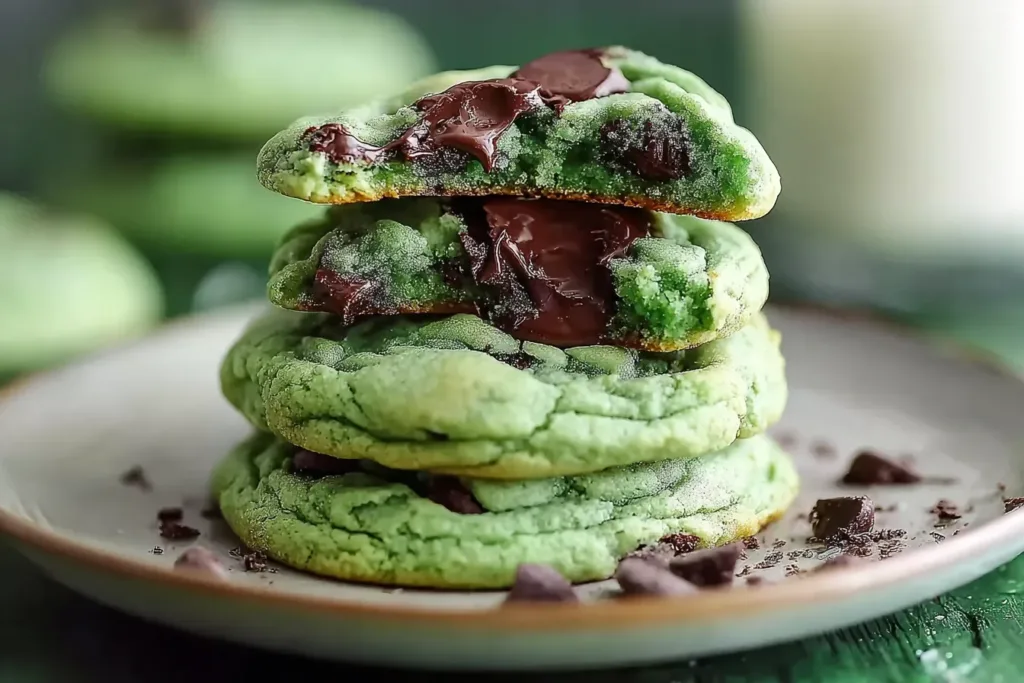 Mint Chocolate Chip Cookies - Perfectly Soft and Chewy