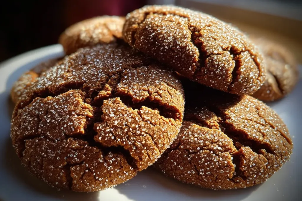 Delicious Molasses Crackle Cookies Ready to Enjoy
