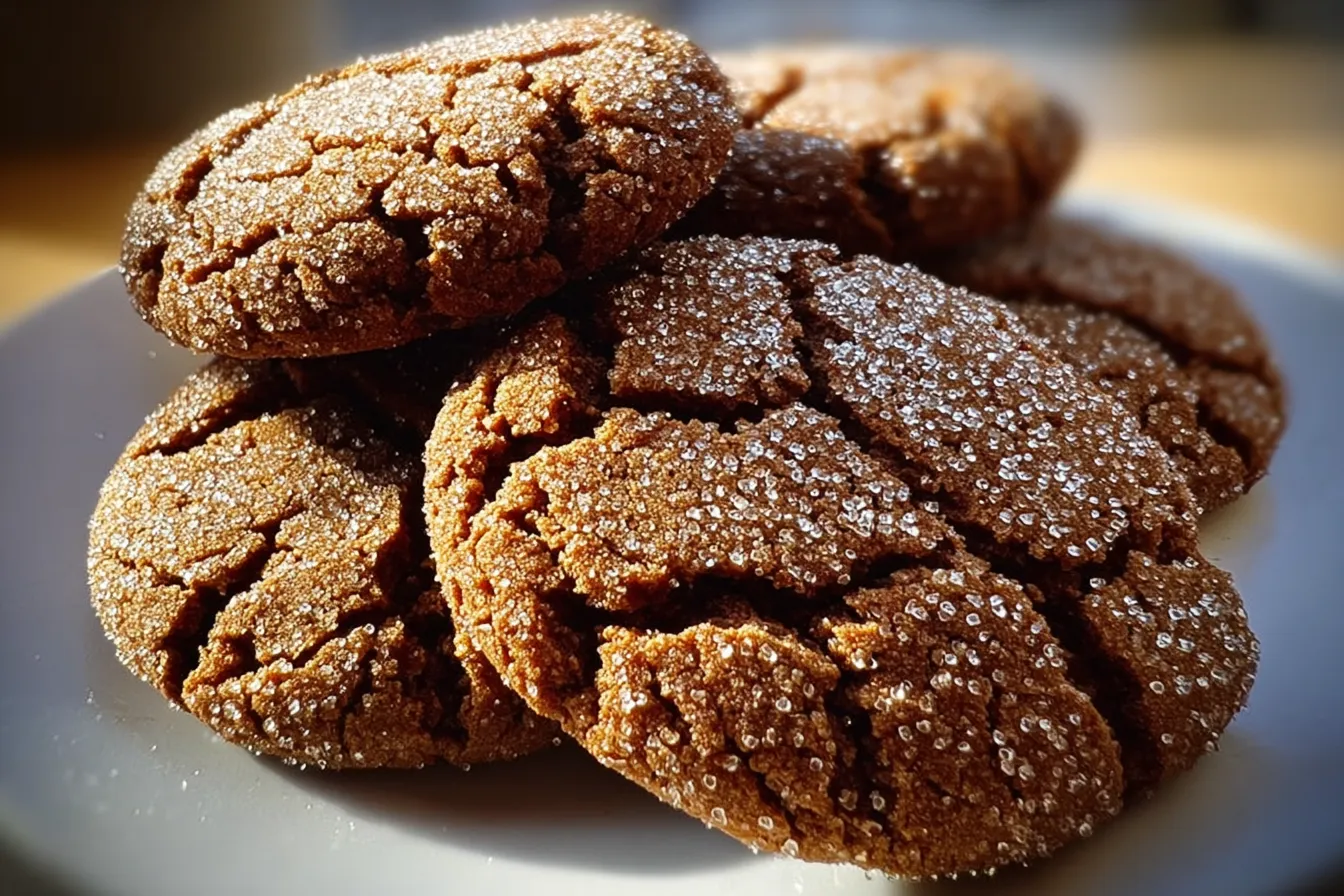 Molasses Crackle Cookies 