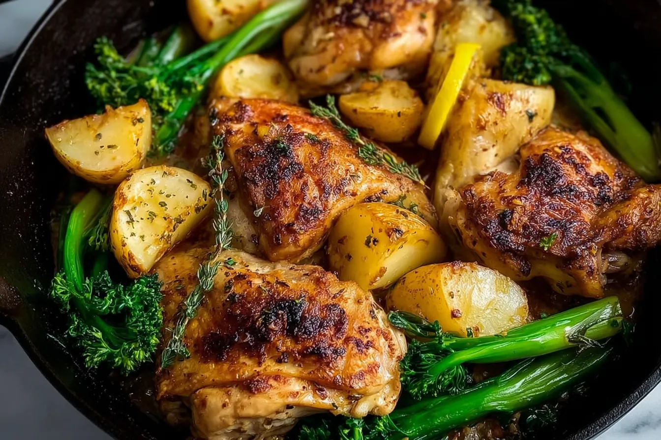 One-pan Lemon Garlic Chicken and Potatoes: Deliciously Easy 5 One-pan Lemon Garlic Chicken and Potatoes