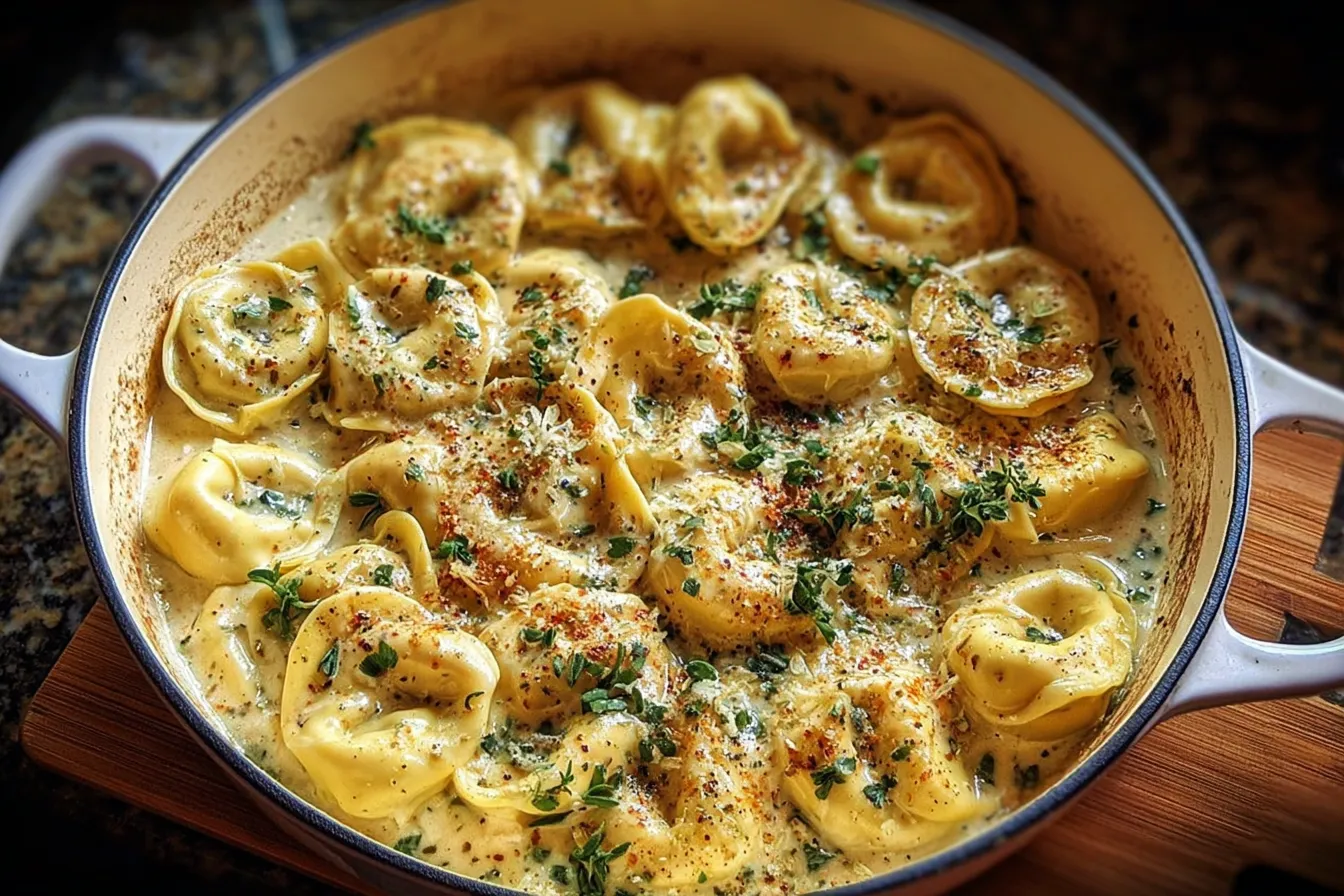 One Pot Creamy Garlic Tortellini: A Deliciously Easy Recipe 4 One Pot Creamy Garlic Tortellini