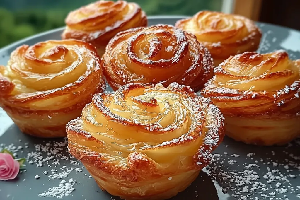 Peach Pie Cruffins Fresh from the Oven