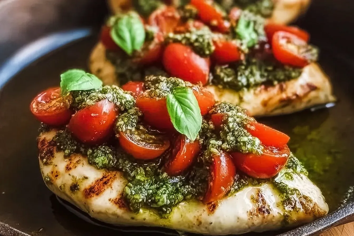 Pesto Bruschetta Chicken