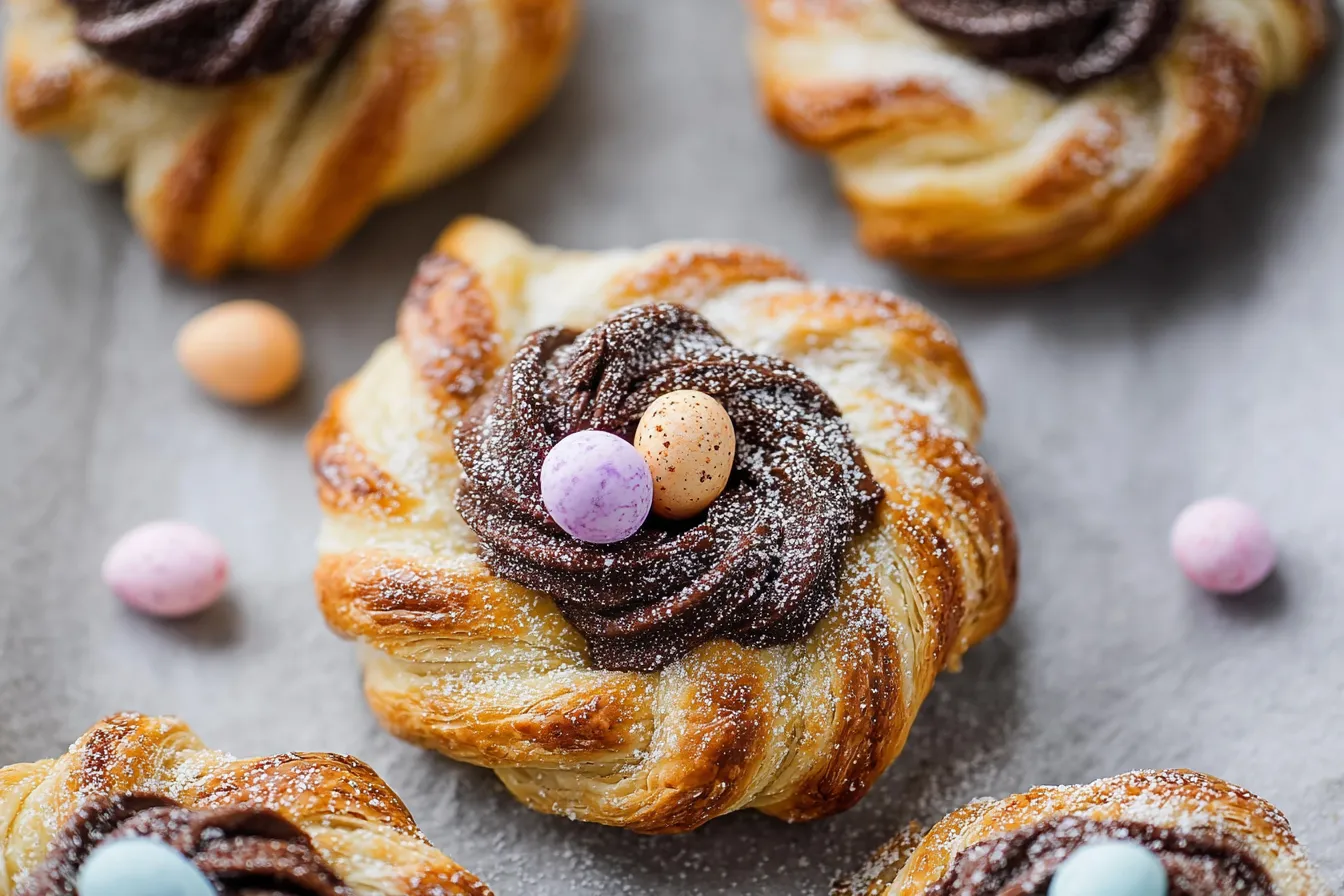 Puff Pastry Easter Nests